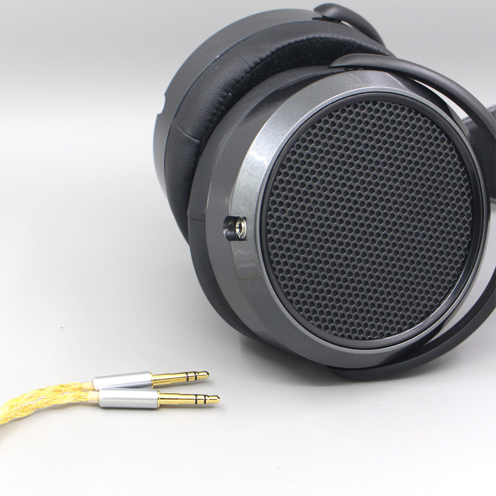 16 Core OCC Gold Plated Braided Earphone Cable For Beyerdynamic T1 T5P II AMIRON HOME Denon AH-D600 AH-D7100 Headphone