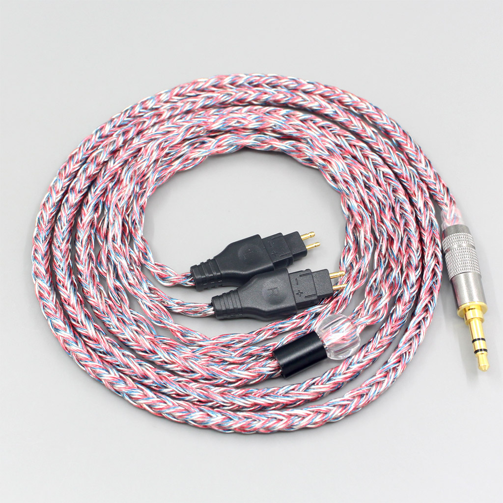 16 Core Silver OCC OFC Mixed Braided Cable For Sennheiser HD580 HD600 HD650 HDxxx HD660S HD58x HD6xx Earphone Headphone