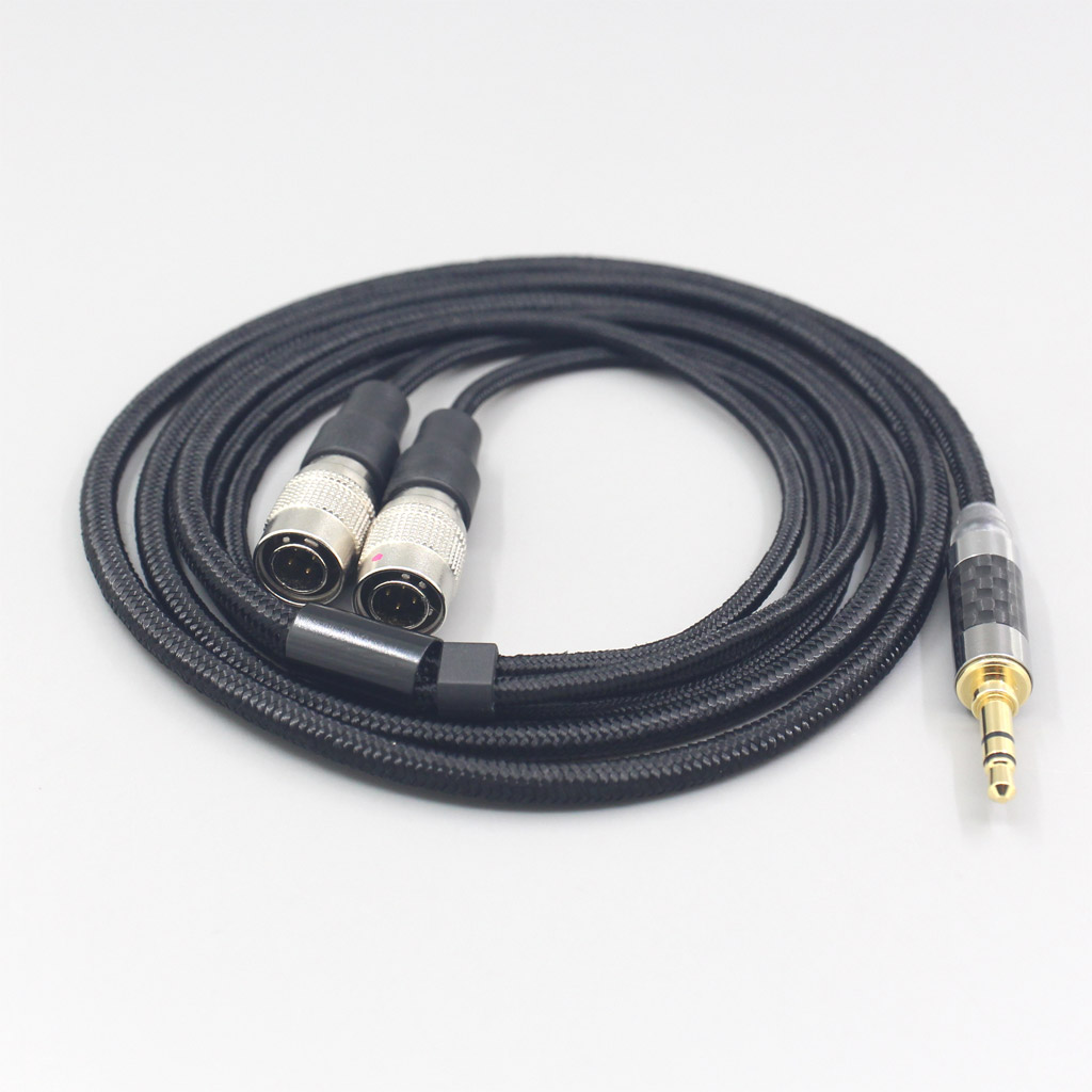 6.5mm XLR 4.4mm Super Soft Headphone Nylon OFC Cable For Mr Speakers Alpha Dog Ether C Flow Mad Dog AEON Earphone