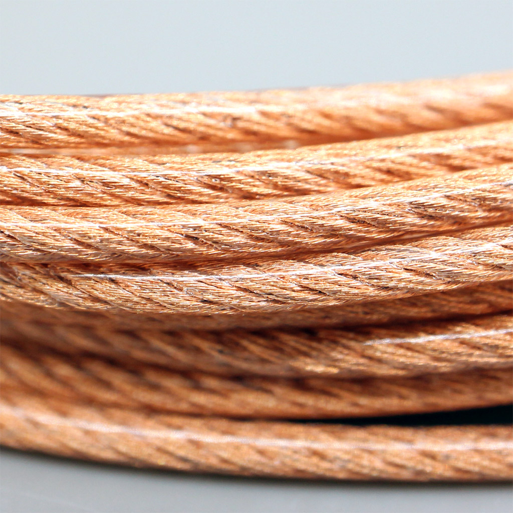 5m Type2 Copper Color Hi-Res Extreme Soft 4*5*7/0.05mm 7N Litz OCC 4+150D 4+300D Graphene Wire Mixed OD:1.8mm For DIY Custom Earphone Cable 140core