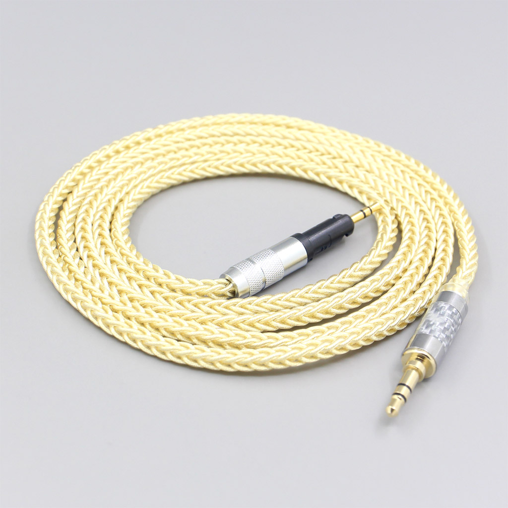 8 Core Gold Plated + Palladium Silver OCC Cable For Sennheiser HD6 HD7 HD8 MIX DJ HD595 Earphone Headset Headphone