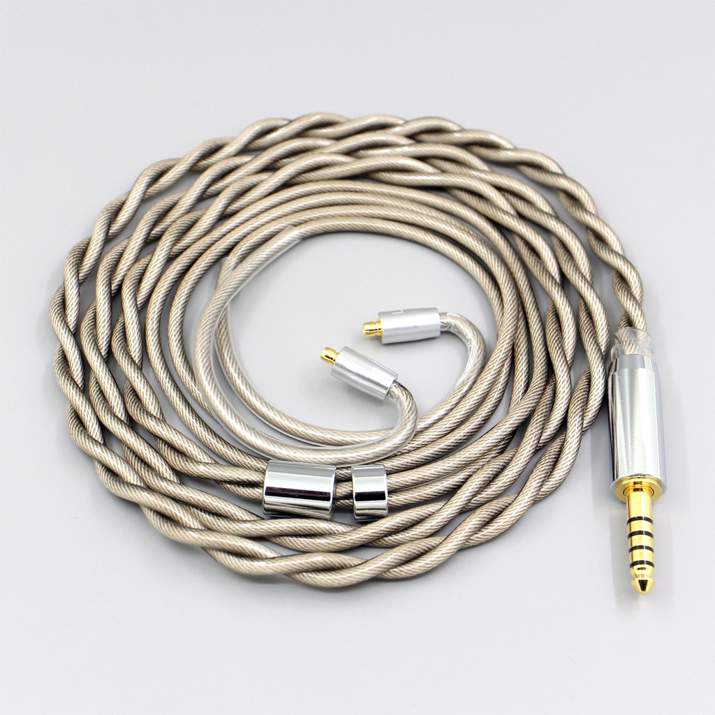 Type6 756 core 7n Litz OCC Silver Plated Earphone Cable For Acoustune HS 1695Ti 1655CU 1695Ti 1670SS 2 core 2.8mm