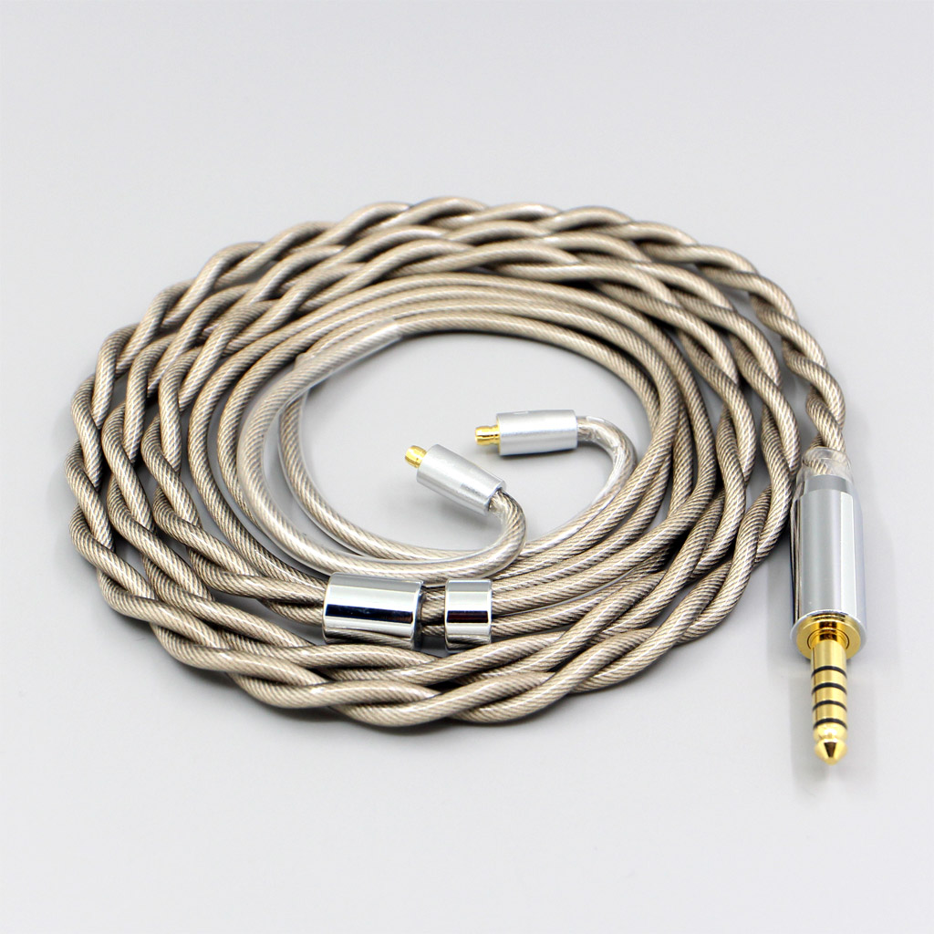 Type6 756 core 7n Litz OCC Silver Plated Earphone Cable For Acoustune HS 1695Ti 1655CU 1695Ti 1670SS 2 core 2.8mm