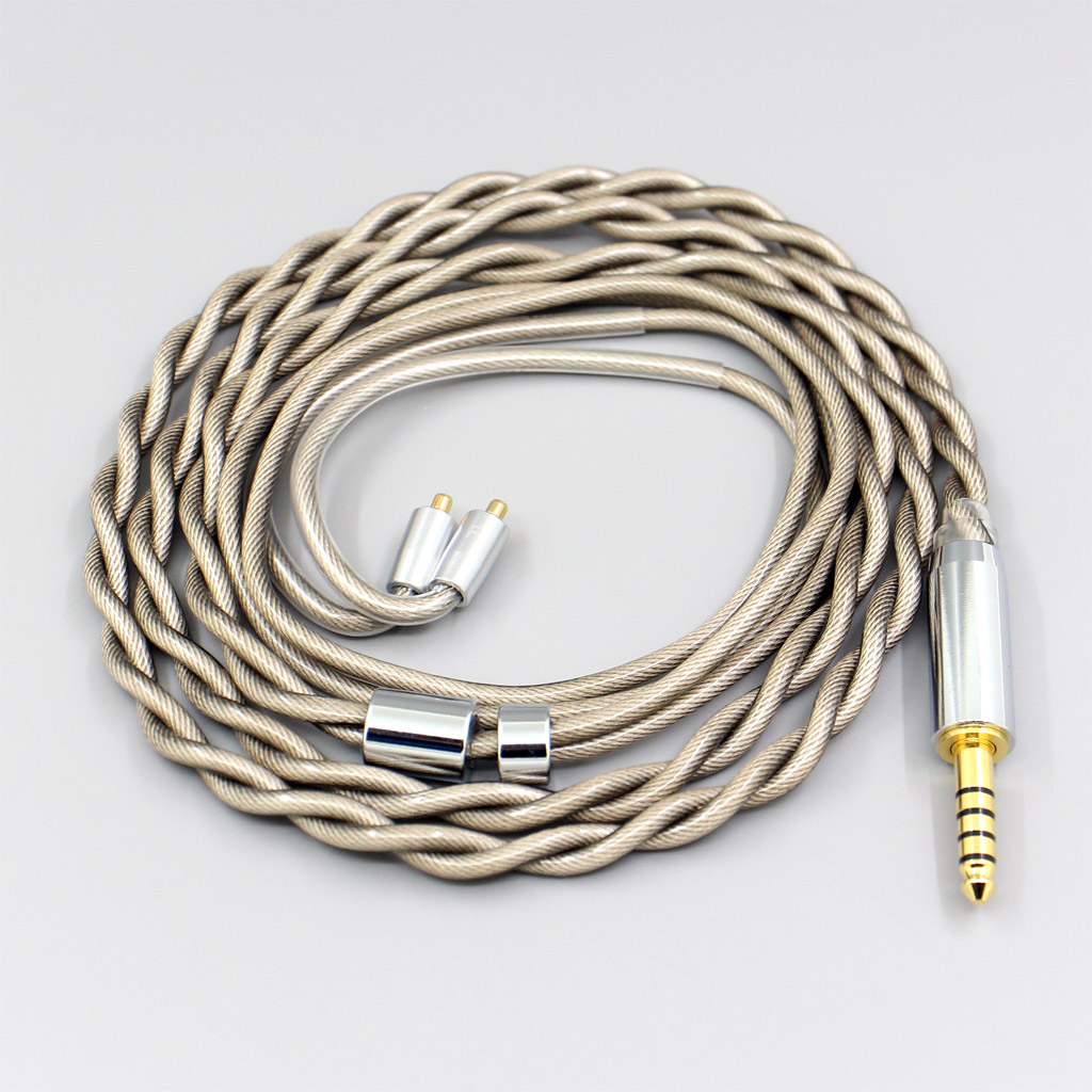 Type6 756 core 7n Litz OCC Silver Plated Earphone Cable For Dunu T5 Titan 3 T3 (Increase Length MMCX) 2 cores 2.8mm