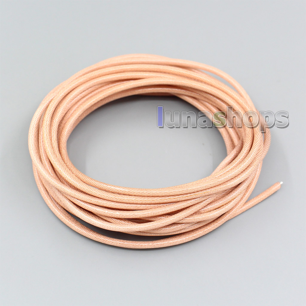 100m 60*0.05mm*8 480core shielding 7N OCC Silver plated Mixed Shielding + 49*0.05mm  7N OCC silver plated OD 2.8mm