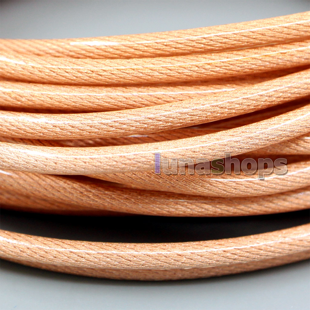 100m 60*0.05mm*8 480core shielding 7N OCC Silver plated Mixed Shielding + 49*0.05mm  7N OCC silver plated OD 2.8mm