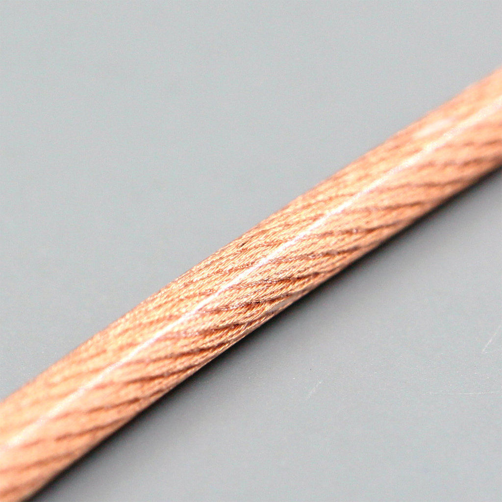 5m Type6 Copper Hi-Res 9*7*9/0.05mm 7n Litz OCC Shielding 7*9*0.05mm 63Core OCC Silver plated Inside OD2.8mm Headphone 378 core Cable