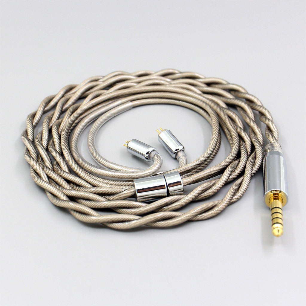 Type6 756 core 7n Litz OCC Silver Plated Earphone Cable For 0.78mm Flat Step JH Audio JH16 Pro JH11 Pro 5 6 7 BA