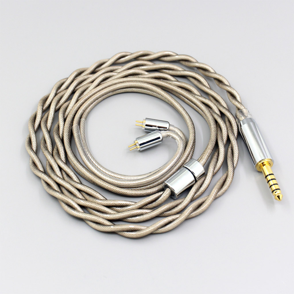 Type6 756 core 7n Litz OCC Silver Plated Earphone Cable For 0.78mm Flat Step JH Audio JH16 Pro JH11 Pro 5 6 7 BA