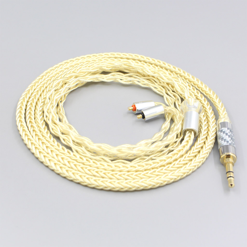 8 Core Gold Plated + Palladium Silver OCC Alloy Cable For UE Live UE6Pro Lighting SUPERBAX IPX Earphone
