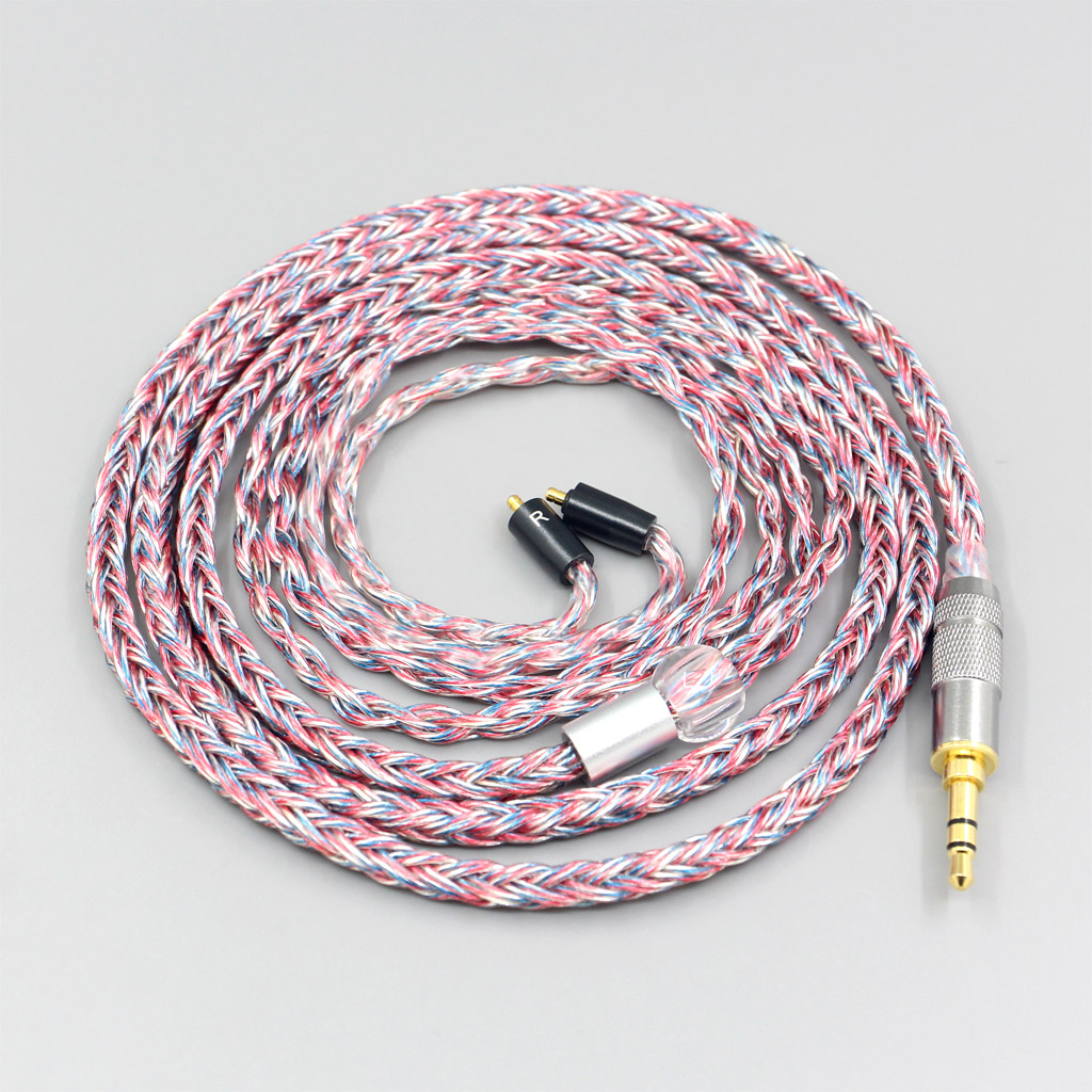 16 Core Silver OCC OFC Mixed Braided Cable For UE Live UE6Pro Lighting SUPERBAX IPX Earphone