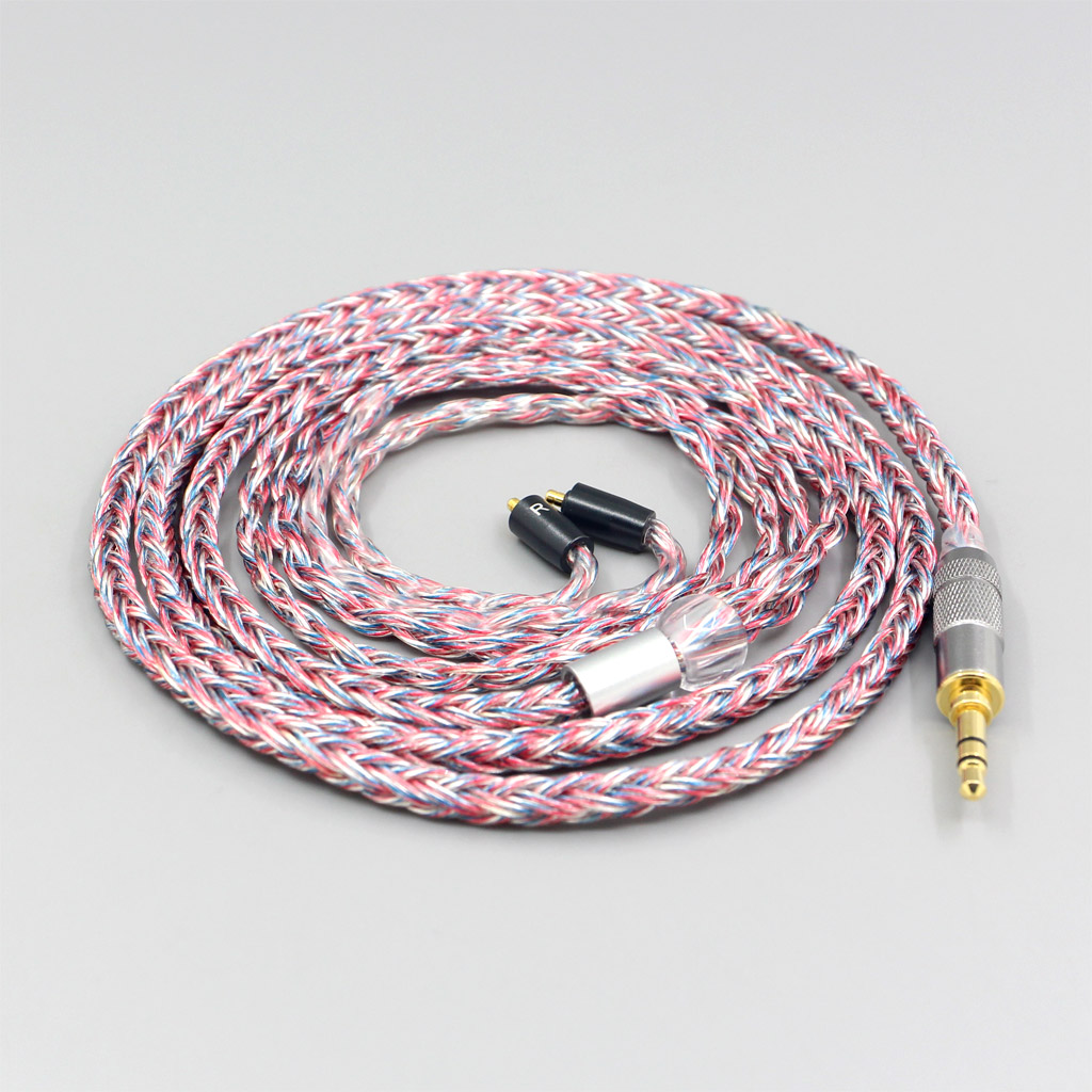 16 Core Silver OCC OFC Mixed Braided Cable For UE Live UE6Pro Lighting SUPERBAX IPX Earphone