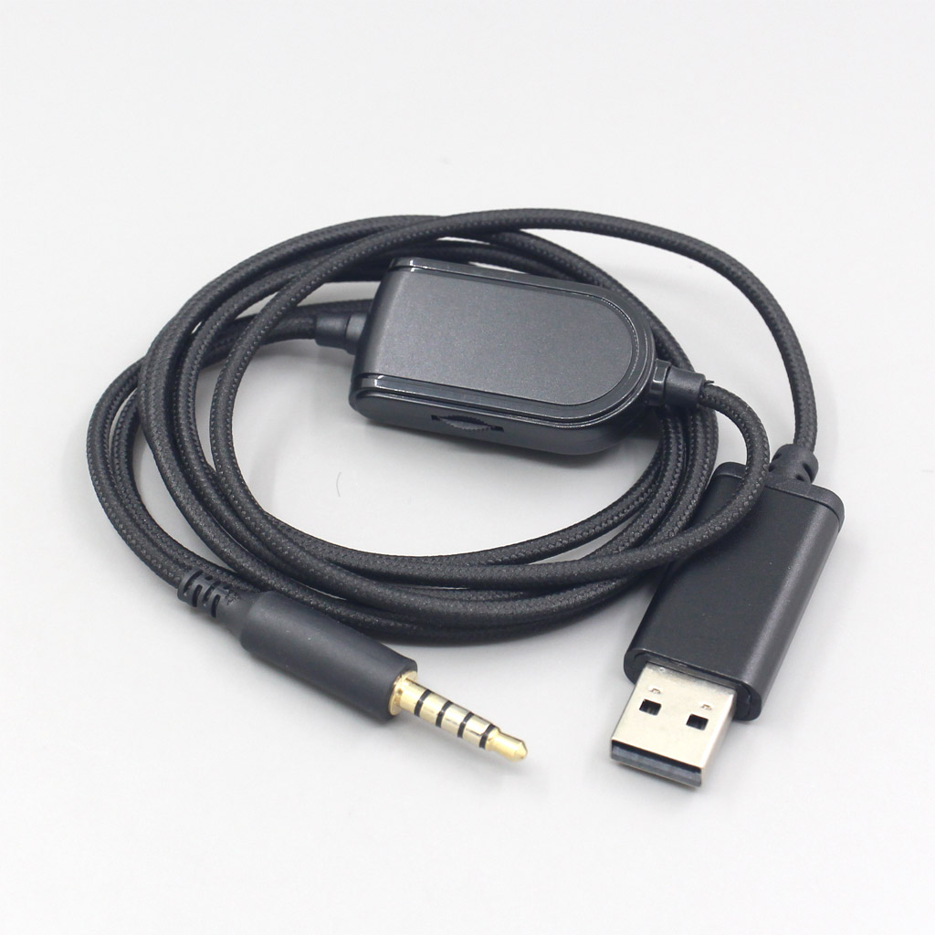 USB Volume Control Gaming Headphone Cable For Logitech G633 G933 Astro A10 A40 A30 A50 Xbox One Play Station PS4