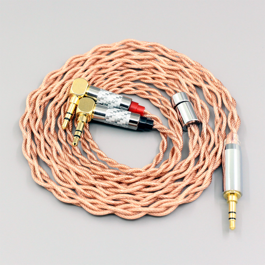 Graphene 7N OCC Shielding Coaxial Mixed Earphone Cable For Verum 1 One Headphone Headset L Shape 3.5mm Pin 4 core 1.8mm