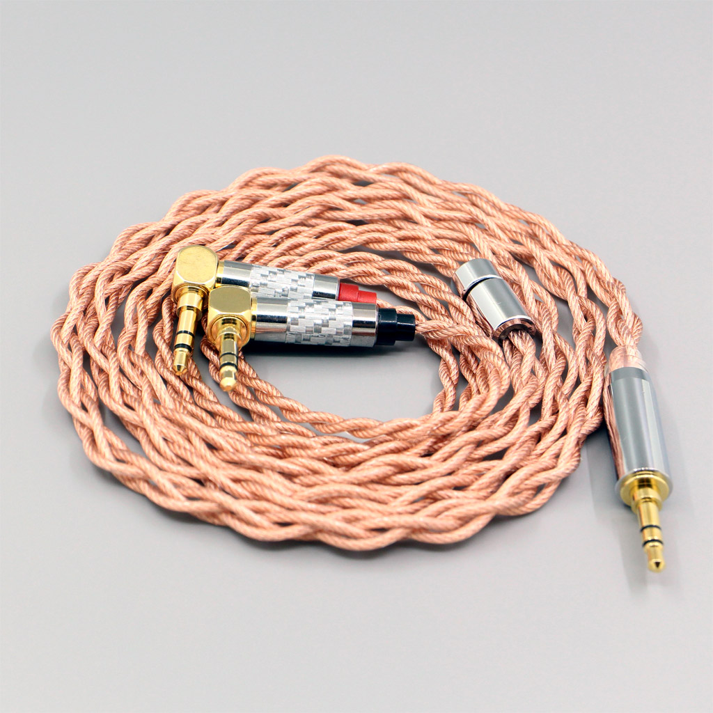 Graphene 7N OCC Shielding Coaxial Mixed Earphone Cable For Verum 1 One Headphone Headset L Shape 3.5mm Pin 4 core 1.8mm