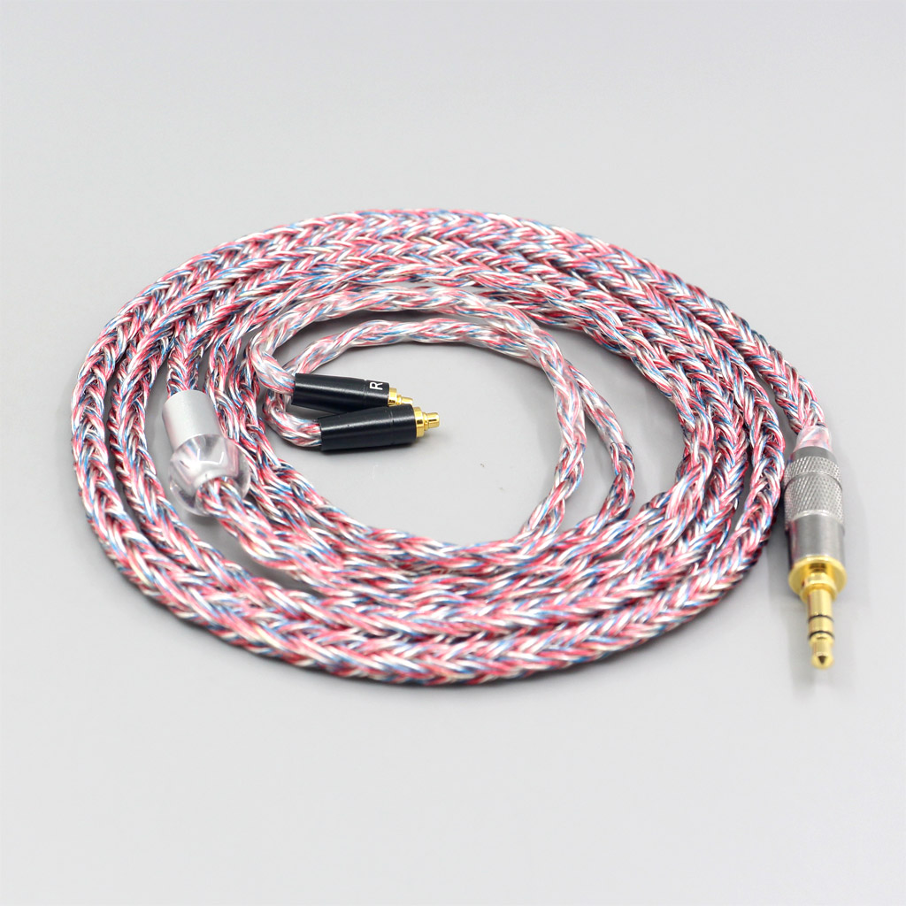 16 Core Silver OCC OFC Mixed Braided Cable For AKG N5005 N30 N40 MMCX Sennheiser IE300 Earphone