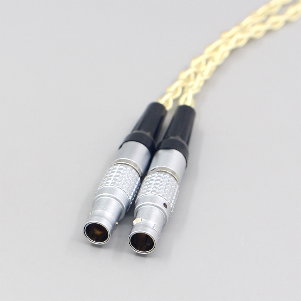 8 Core Gold Plated + Palladium Silver OCC Alloy Cable For Focal Utopia Fidelity Circumaural Headphone earphone