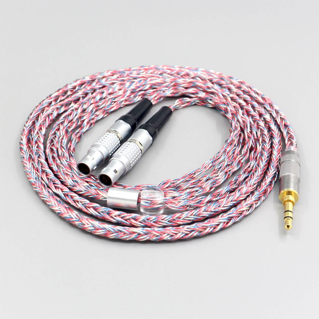 16 Core Silver OCC OFC Mixed Braided Cable For Focal Utopia Fidelity Circumaural Headphone earphone