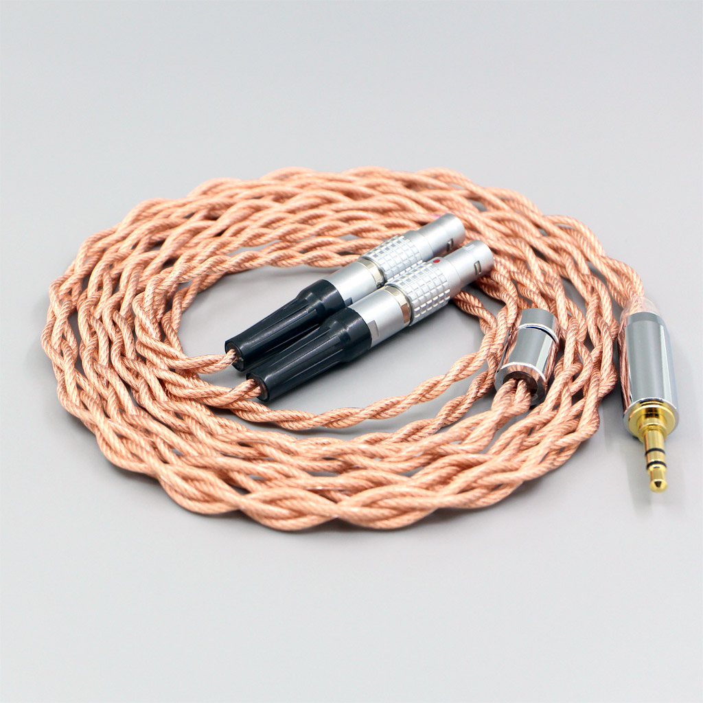 Graphene 7N OCC Shielding Coaxial Mixed Earphone Cable For Focal Utopia Fidelity Circumaural Headphone 4 core 1.8mm