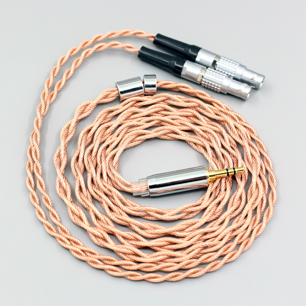 Graphene 7N OCC Shielding Coaxial Mixed Earphone Cable For Focal Utopia Fidelity Circumaural Headphone 4 core 1.8mm