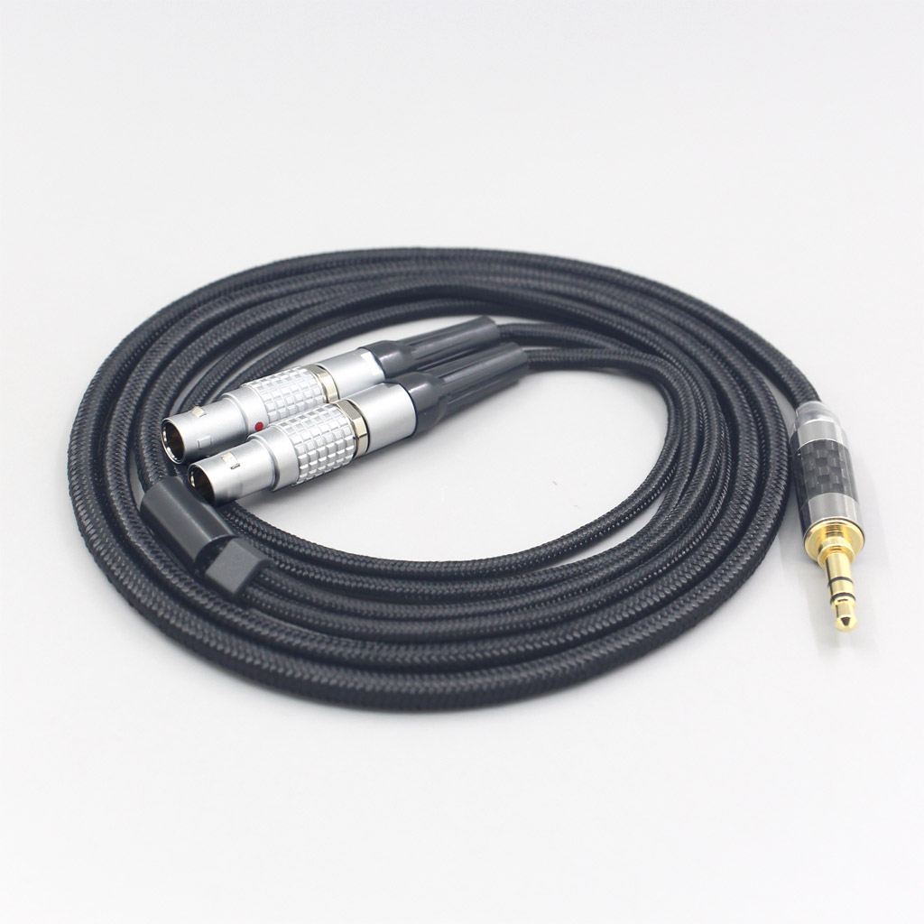 6.5mm XLR Super Soft Headphone Nylon OFC Cable For Focal Utopia Fidelity Circumaural Headphone Earphone headset