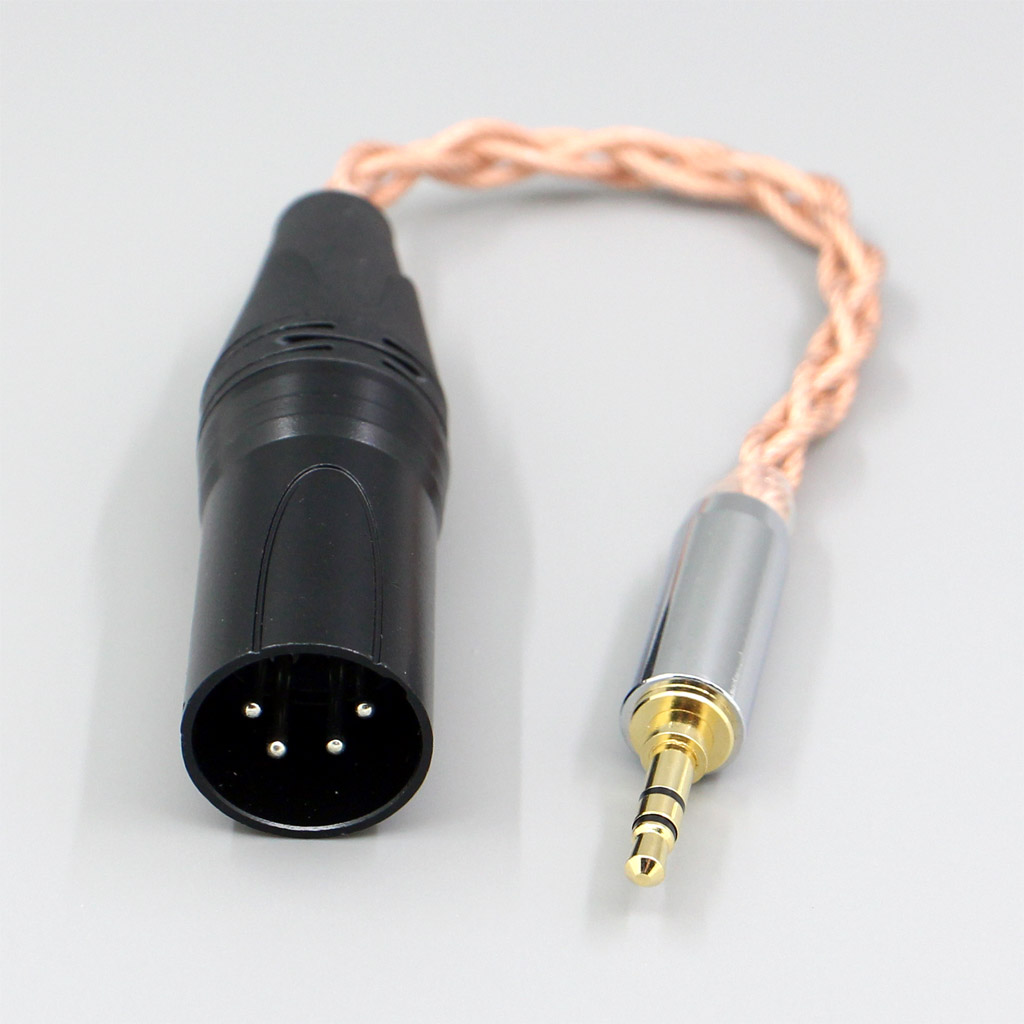 Graphene 7N OCC Shielding Coaxial Mixed Earphone Cable For 3.5m 2.5mm 4.4mm 6.5mm To XLR 4 pole Male