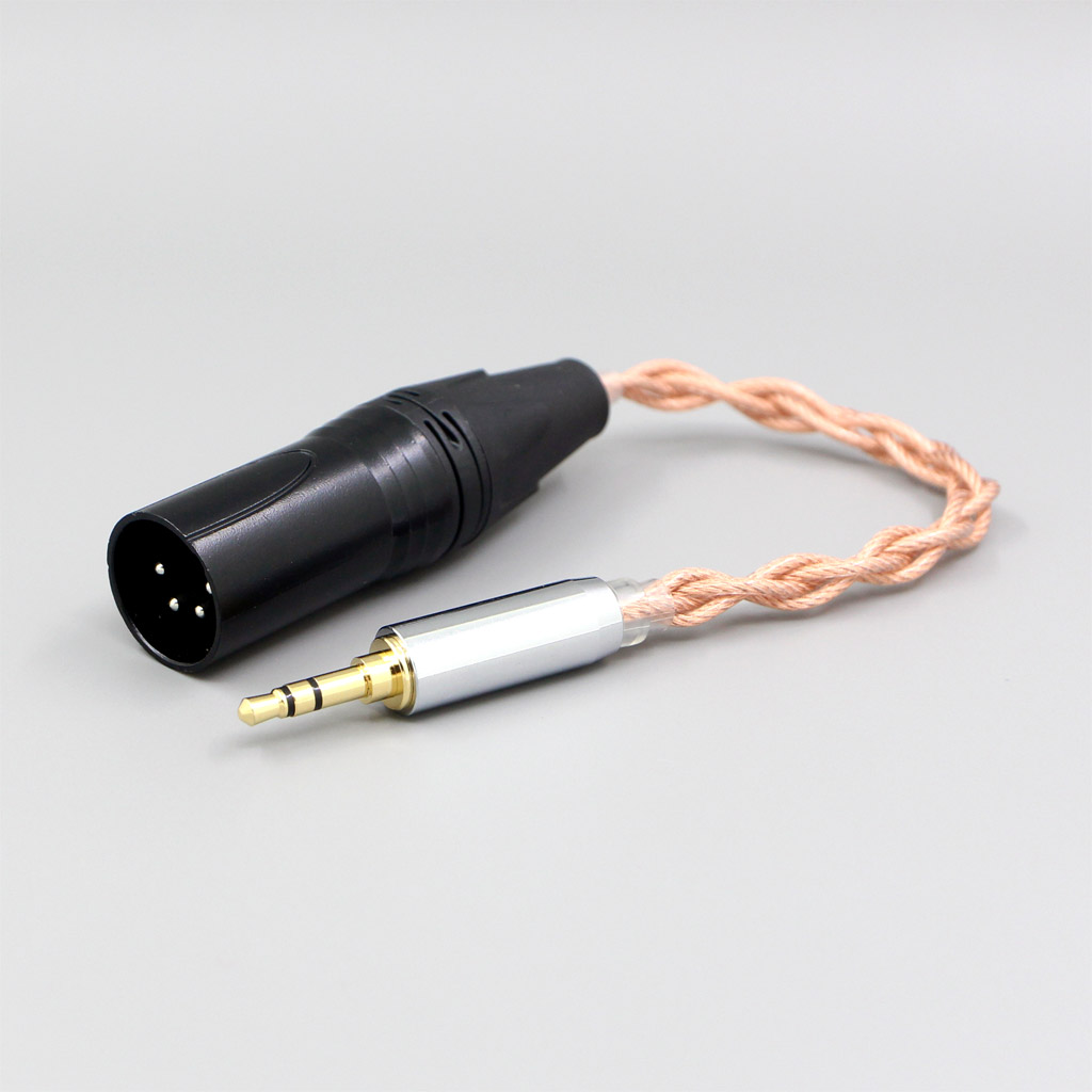 Graphene 7N OCC Shielding Coaxial Mixed Earphone Cable For 3.5m 2.5mm 4.4mm 6.5mm To XLR 4 pole Male