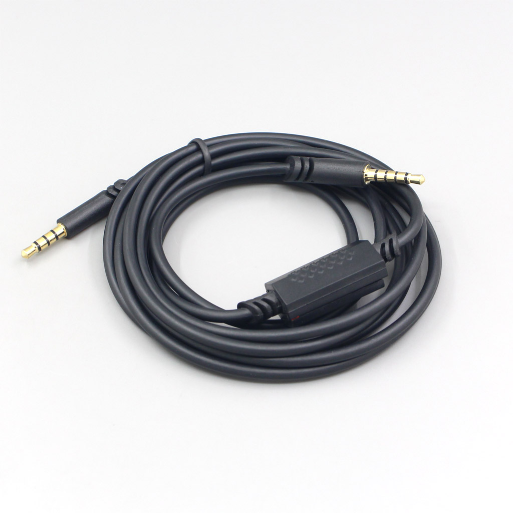 200pcs New Audio Earphone Cable with Volume Control for Logitech A10 A40 G233 Gaming Headset headphone 