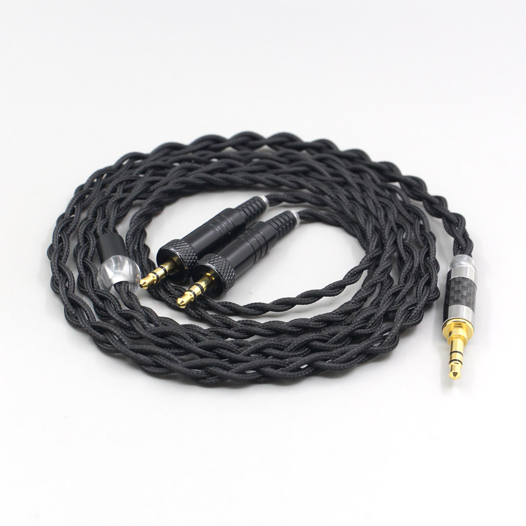 Pure 99% Silver Inside Headphone Nylon Cable For Sony MDR-Z1R MDR-Z7 MDR-Z7M2 With Screw To Fix headphone Earphone headset