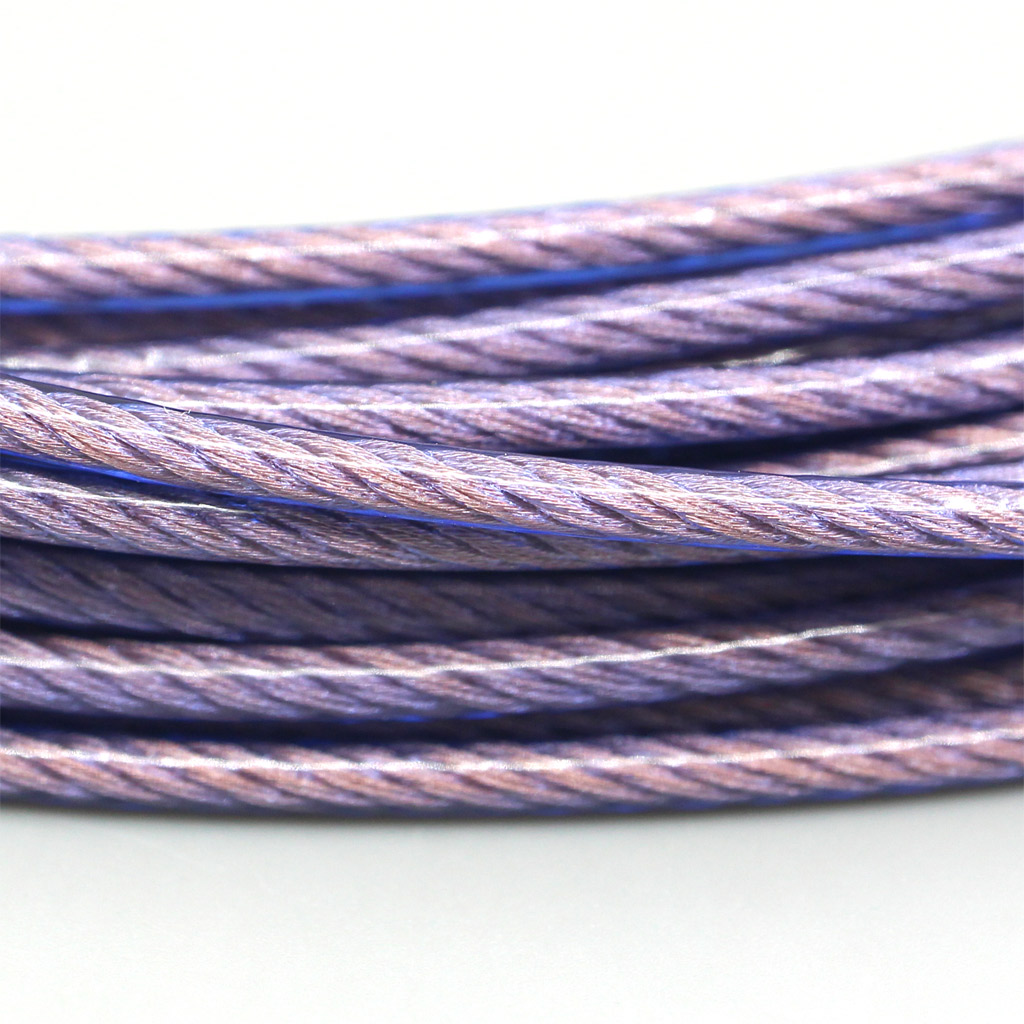 5m Type2 Purple Hi-Res Extreme Soft 4*5*7/0.05mm 7N Litz OCC Wire OD:1.8mm For DIY Custom Earphone Cable 140core