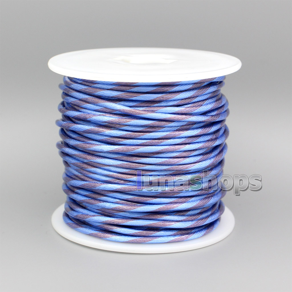 10m 60*0.05mm*8 480core shielding 7N OCC Silver plated Mixed Shielding + 49*0.05mm  7N OCC silver plated OD 2.8mm