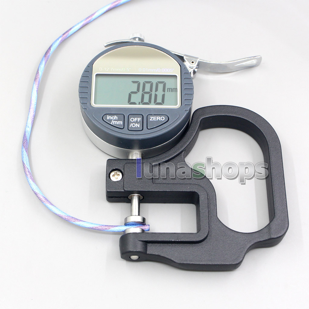 10m 60*0.05mm*8 480core shielding 7N OCC Silver plated Mixed Shielding + 49*0.05mm  7N OCC silver plated OD 2.8mm