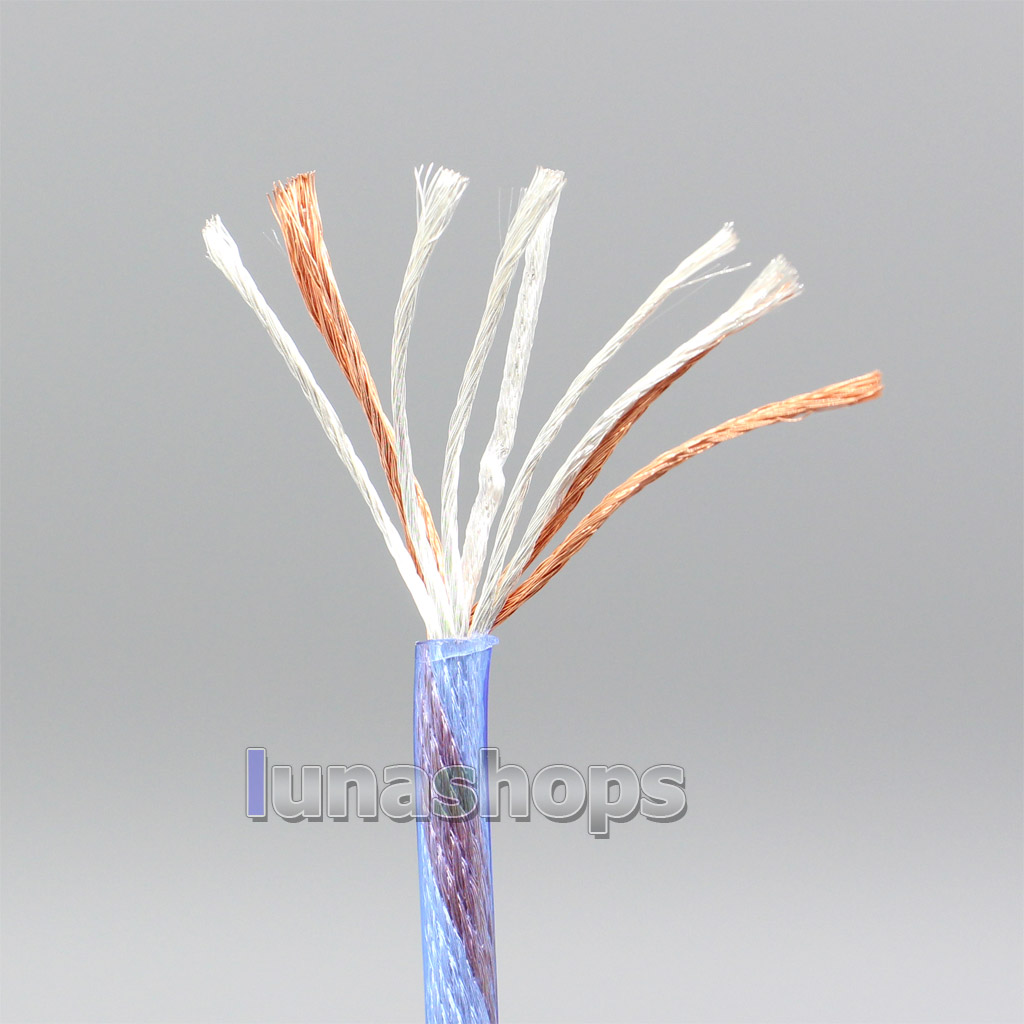 10m 60*0.05mm*8 480core shielding 7N OCC Silver plated Mixed Shielding + 49*0.05mm  7N OCC silver plated OD 2.8mm