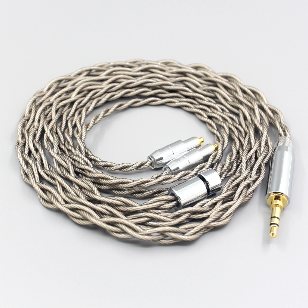 99% Pure Silver + Graphene Silver Plated Shield Earphone Cable For Shure SRH1540 SRH1840 SRH1440 4 core 1.8mm