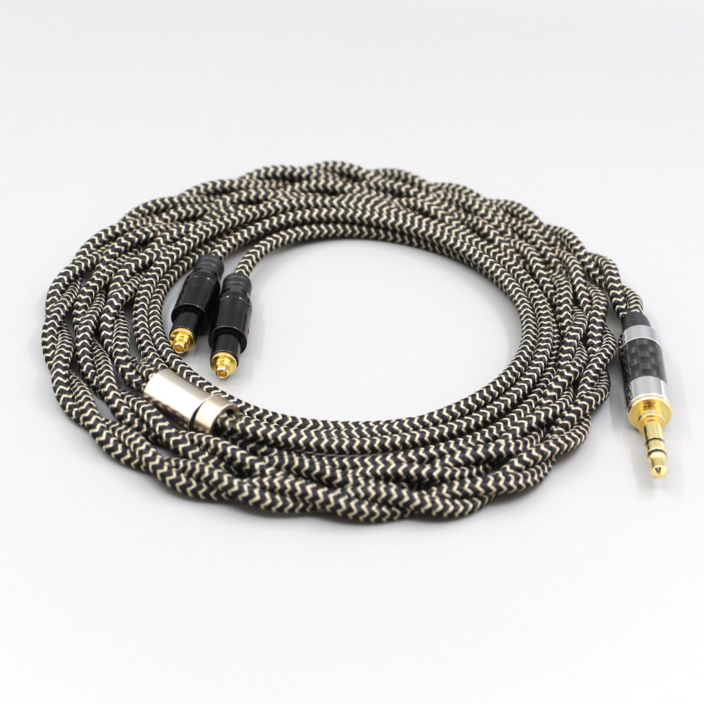 2 Core 2.8mm Litz OFC Earphone Shield Braided Sleeve Cable For Shure SRH1540 SRH1840 SRH1440 Earphone headset