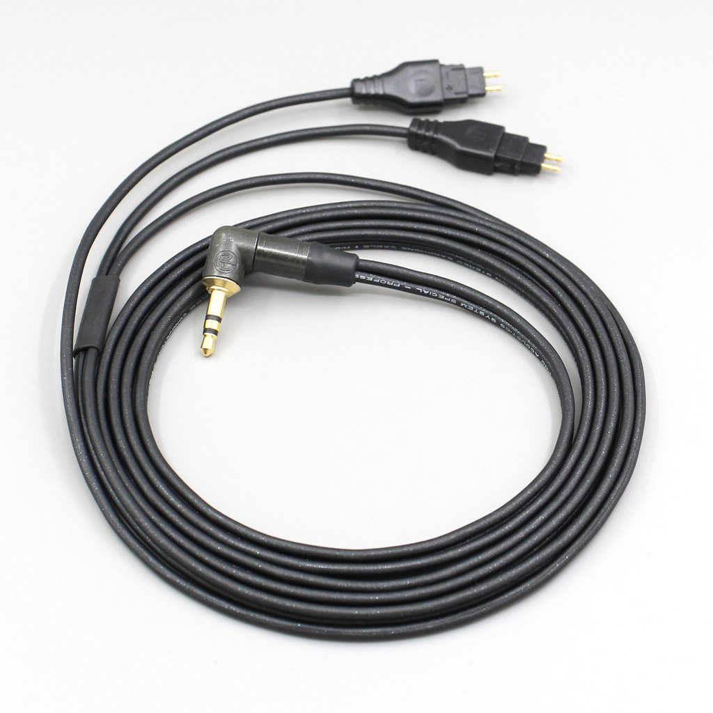Black 99% Pure PCOCC Headphone Earphone Cable For Sennheiser HD25 HD 25-1 HD25-1 II HD25-13 HD25-C