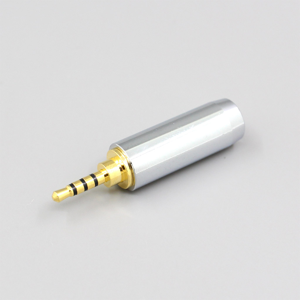 High Quality Superbright Surface 2.5mm Balanced Male DIY Custom Adapter Plug 6mm Tailed Hole