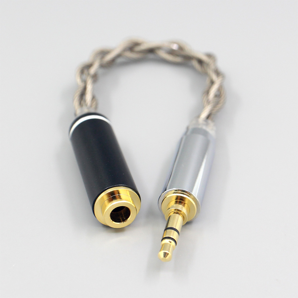 99% Pure Silver + Graphene Silver Plated Shield Earphone Cable For 3.5mm xlr 6.5 2.5mm 4.4mm Male to 4.4mm female IFI DAC