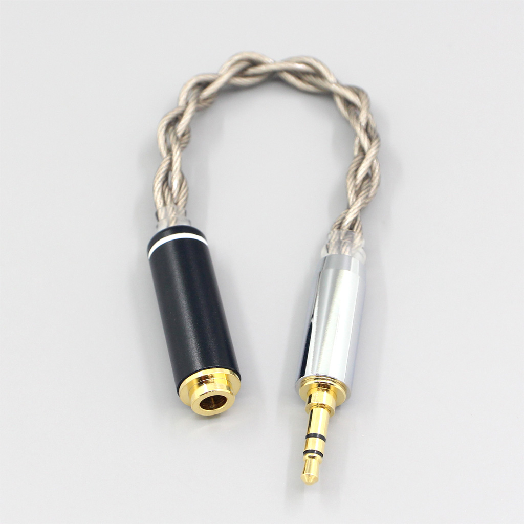 99% Pure Silver + Graphene Silver Plated Shield Earphone Cable For 3.5mm xlr 6.5 2.5mm 4.4mm Male to 4.4mm female IFI DAC