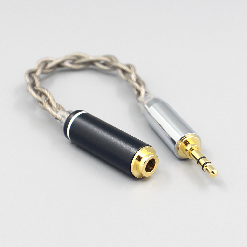 99% Pure Silver + Graphene Silver Plated Shield Earphone Cable For 3.5mm xlr 6.5 2.5mm 4.4mm Male to 4.4mm female IFI DAC
