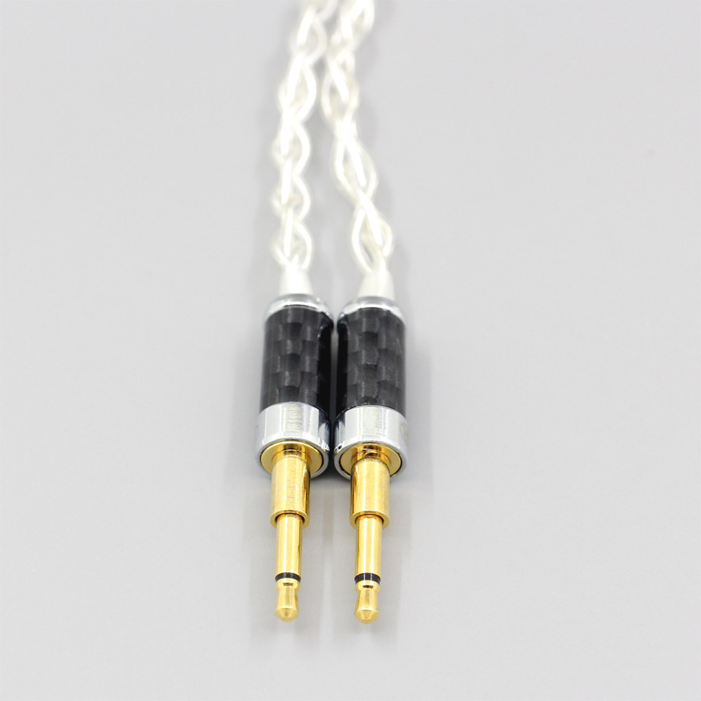 99% Pure Silver 8 Core 2.5mm 4.4mm 3.5mm XLR Headphone Earphone Cable For Oppo PM-1 PM-2 Planar Magnetic