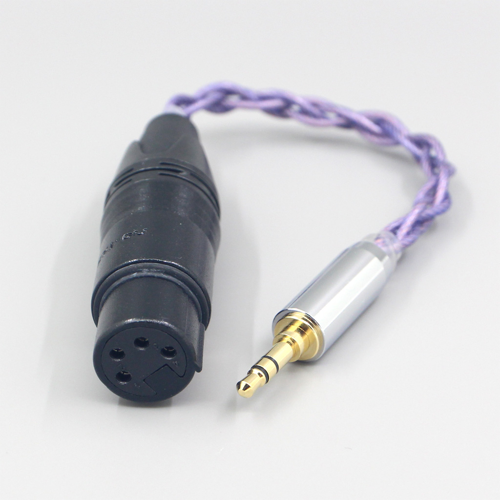 Type2 1.8mm 140 cores litz 7N OCC Headphone Cable For 3.5m 2.5mm 4.4mm 6.5mm Male To XLR 4 pole Female