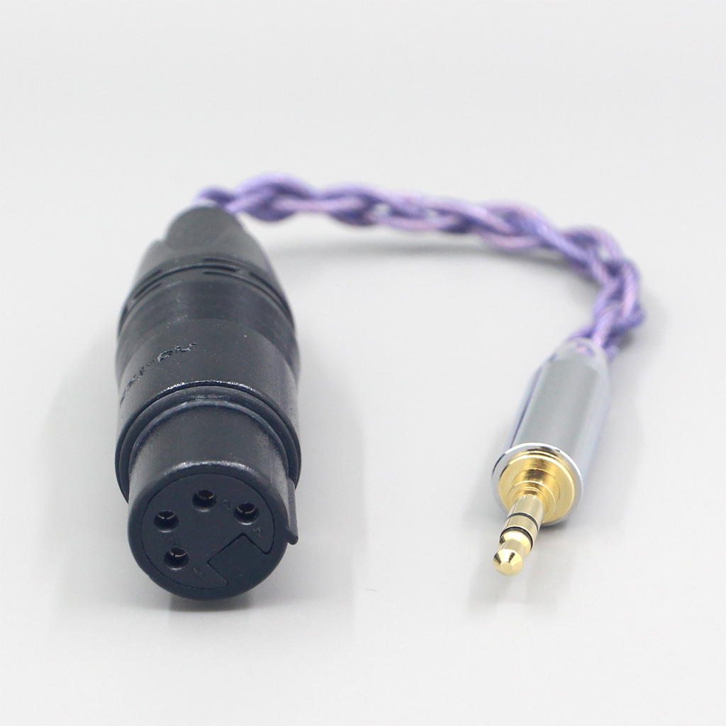 Type2 1.8mm 140 cores litz 7N OCC Headphone Cable For 3.5m 2.5mm 4.4mm 6.5mm Male To XLR 4 pole Female
