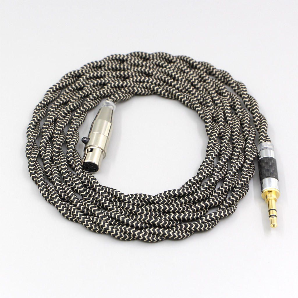2 Core 2.8mm Litz OFC Earphone Shield Braided Sleeve Cable For AKG Q701 K702 K271 K272 K240 K141 K712 K181 K267 K712