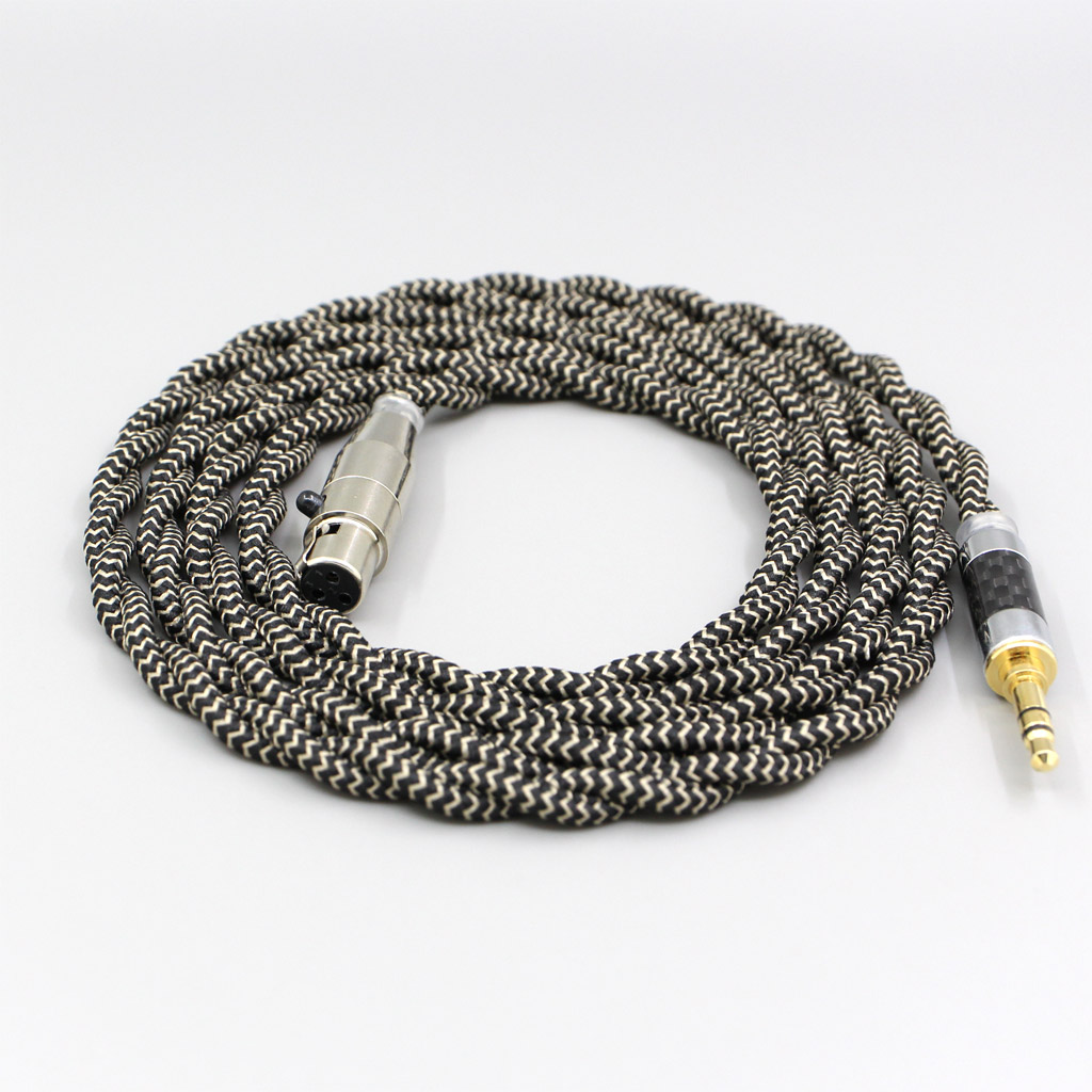 2 Core 2.8mm Litz OFC Earphone Shield Braided Sleeve Cable For AKG Q701 K702 K271 K272 K240 K141 K712 K181 K267 K712