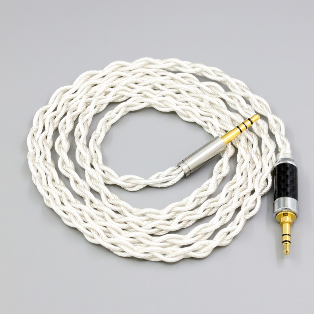 Graphene 7N OCC Silver Plated Type2 Earphone Cable For Denon AH-mm400 AH-mm300 mm200 Beats solo2 solo3 SHP9500