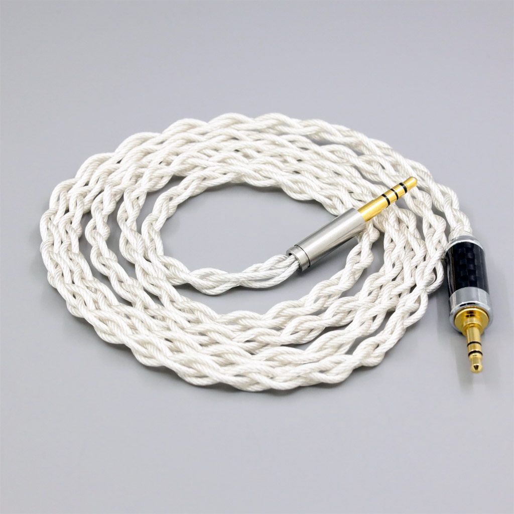 Graphene 7N OCC Silver Plated Type2 Earphone Cable For Denon AH-mm400 AH-mm300 mm200 Beats solo2 solo3 SHP9500
