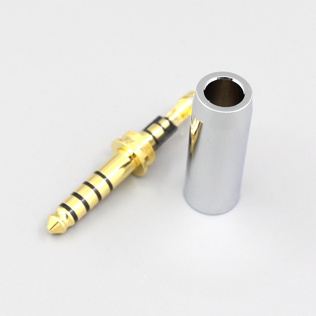 High Quality Superbright Surface 4.4mm Balanced Male DIY Custom Adapter Plug 6mm Tailed Hole