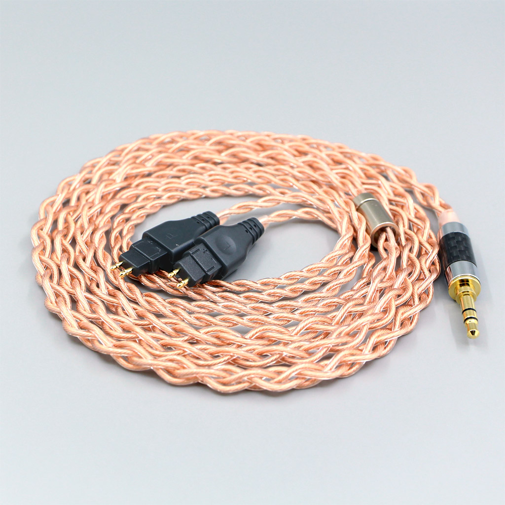 4 Core 1.7mm Litz HiFi-OFC Earphone Braided Cable For Sennheiser HD580 HD600 HD650 HDxxx HD660S HD58x HD6xx