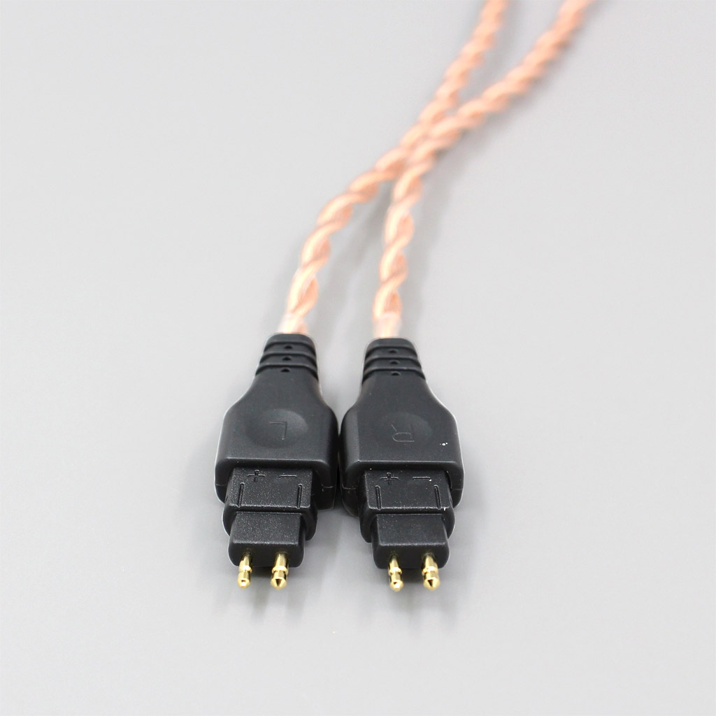 4 Core 1.7mm Litz HiFi-OFC Earphone Braided Cable For Sennheiser HD580 HD600 HD650 HDxxx HD660S HD58x HD6xx